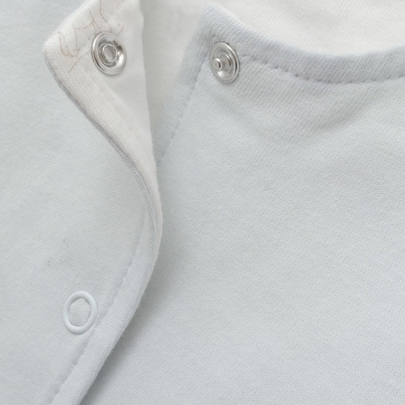 Chaqueta reversible algodón unisex crema RN a 6-9M