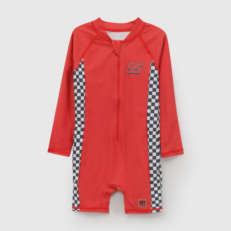 Entero Disney Cars filtro uv niño rojo 6-9M a 4-5A
