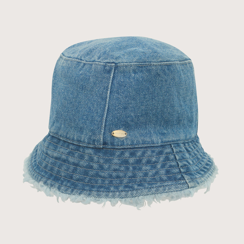 Gorro Denim Flecos Celeste Infant Niña