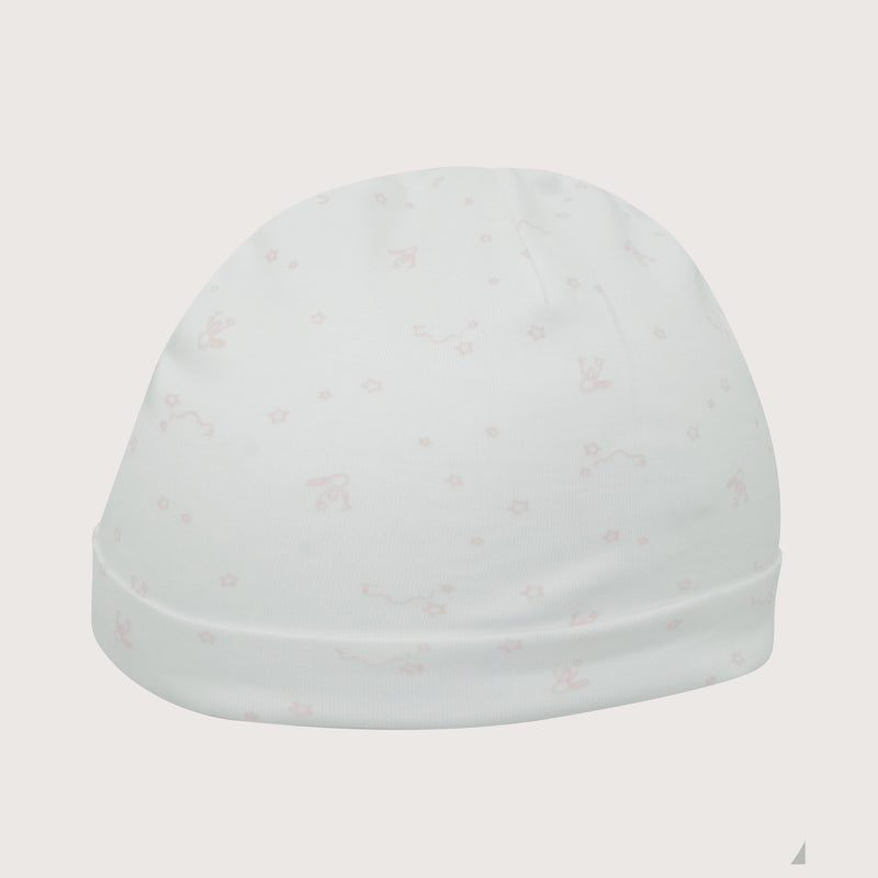 Pack 2 Gorro Algodón Ajuar Rosado Bebé Niña