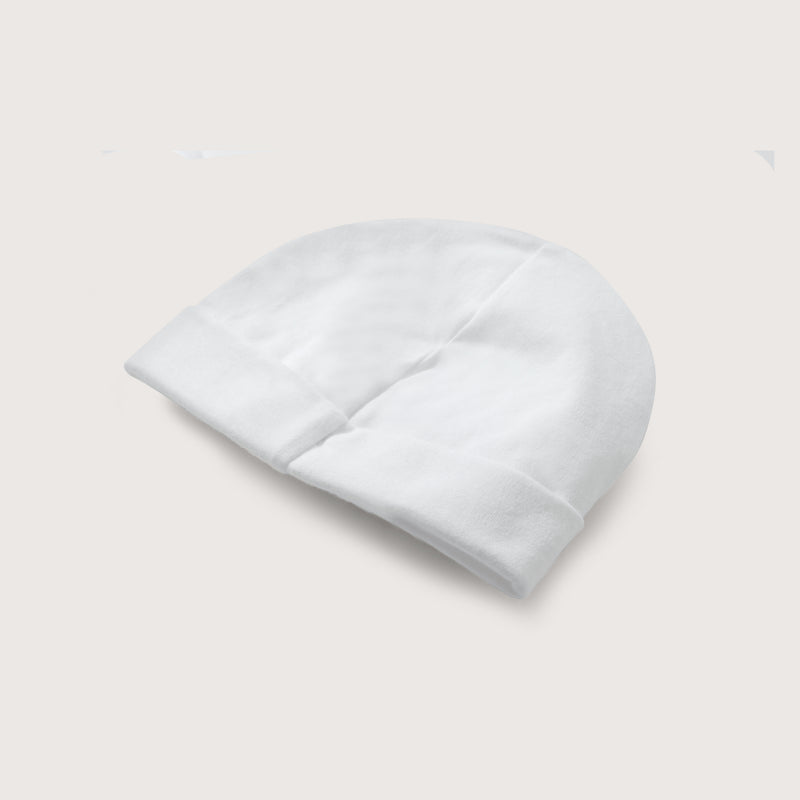 Pack 2 Gorro Algodón Ajuar Blanco Bebé Unisex