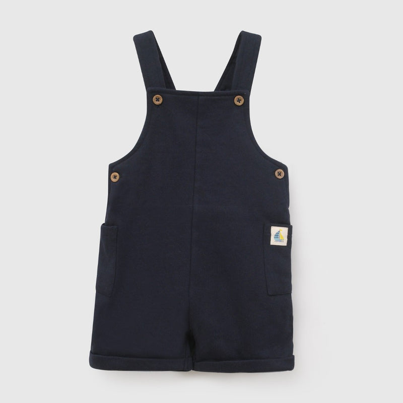 Conjunto jardinera body polycotton niño azul marino 6-9M a 4-5A