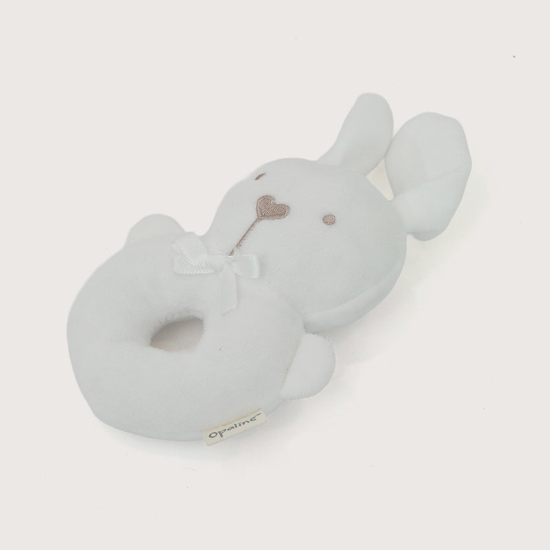 Juguete De Conejo Sonajero Blanco Bebé Niña