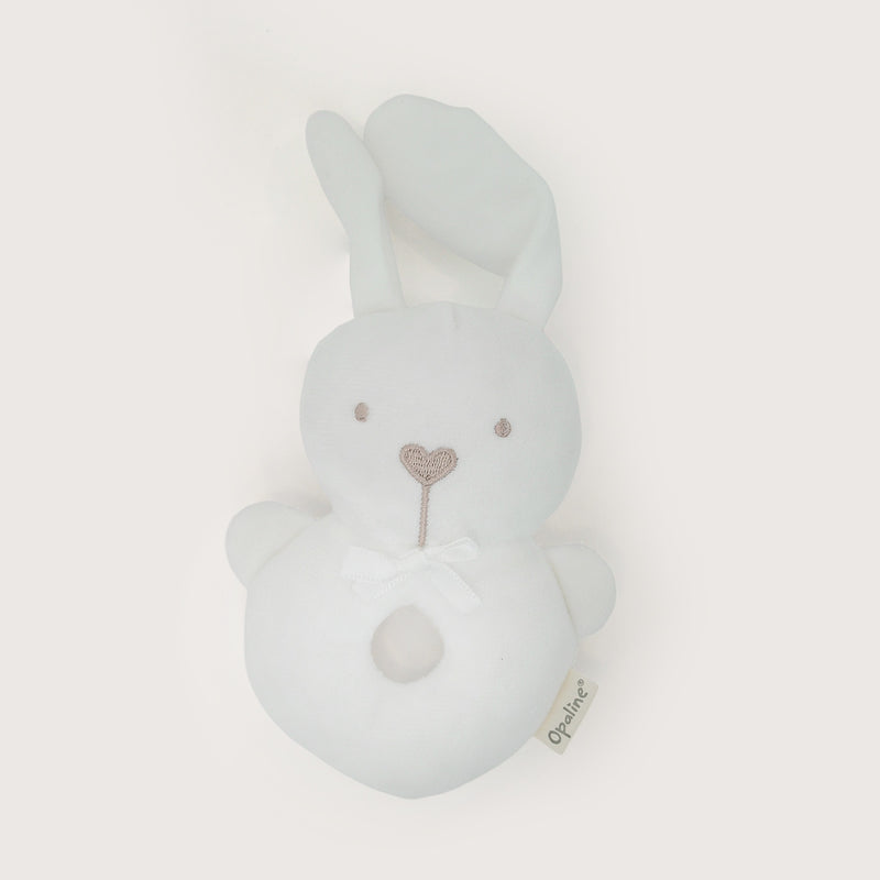 Juguete De Conejo Sonajero Blanco Bebé Niña