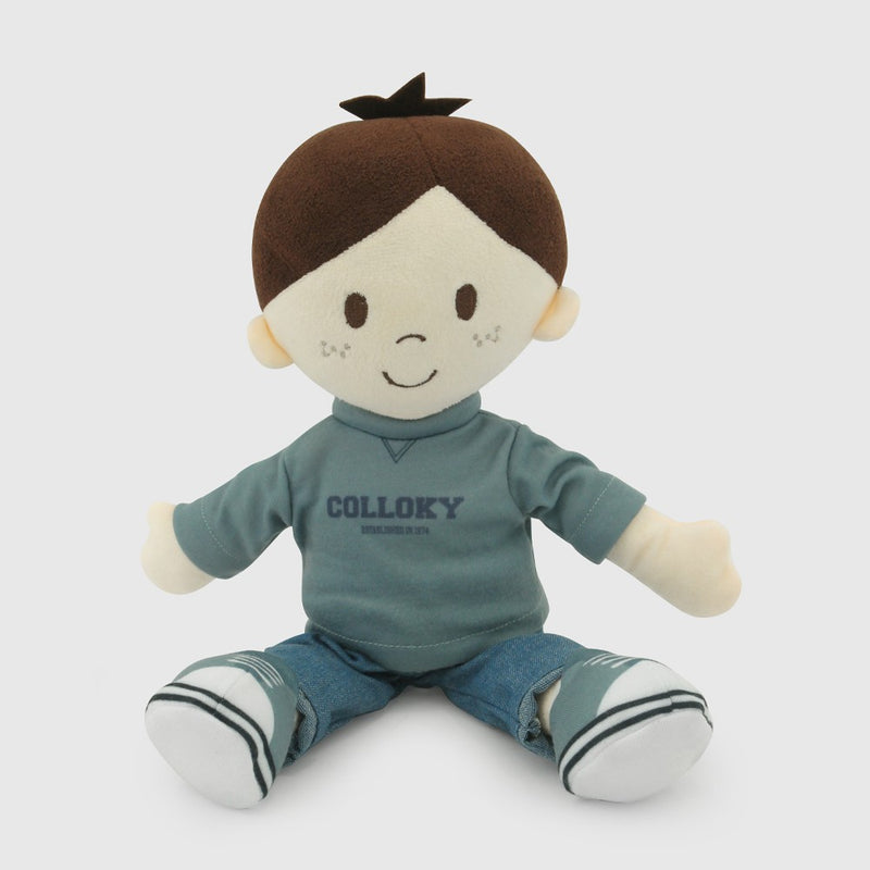 Juguete muñeco niño azul