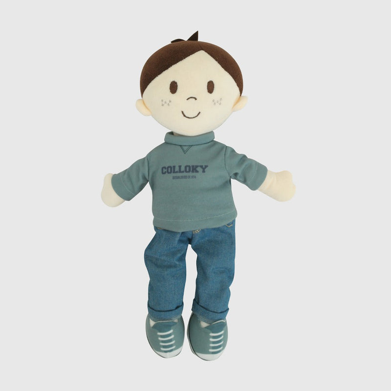 Juguete muñeco niño azul