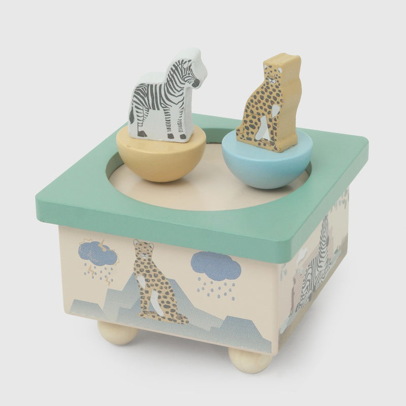 Juguete de madera caja musical niño multicolor tu