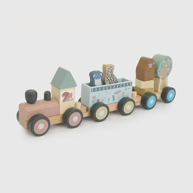 Juguete de madera tren figuras niño multicolor tu