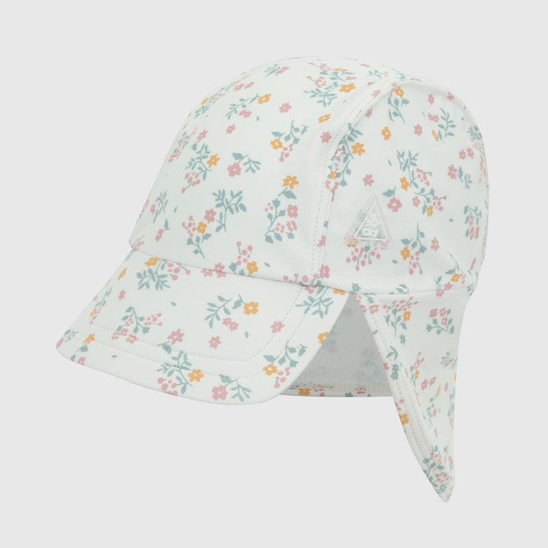 Jockey Blanco Playa Flores de Niña con Protección UV  talla 3/6 M a 12/24M