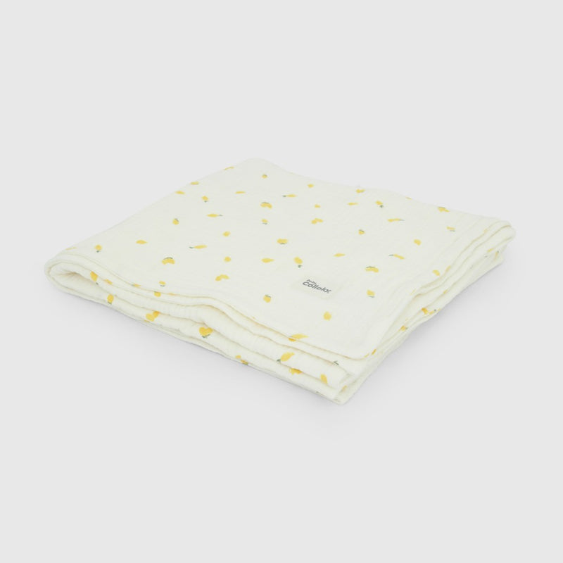 Manta Bambula Beige Limones de Bebé de New born talla Única
