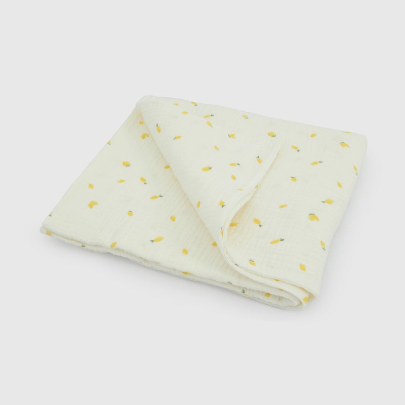 Manta Bambula Beige Limones de Bebé de New born talla Única
