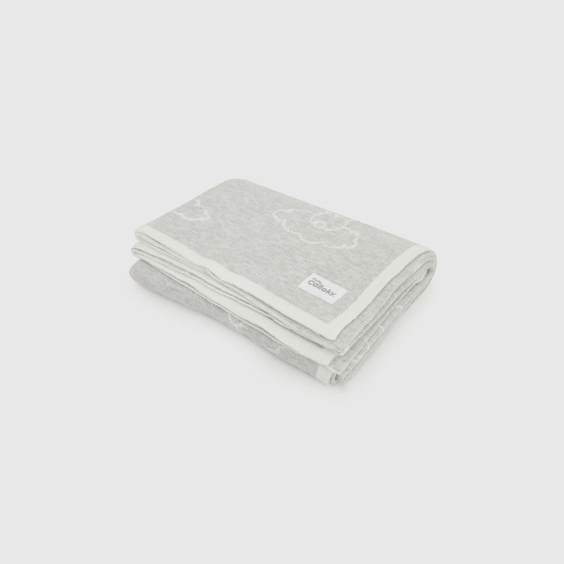 Manta unisex gris  100% algodón