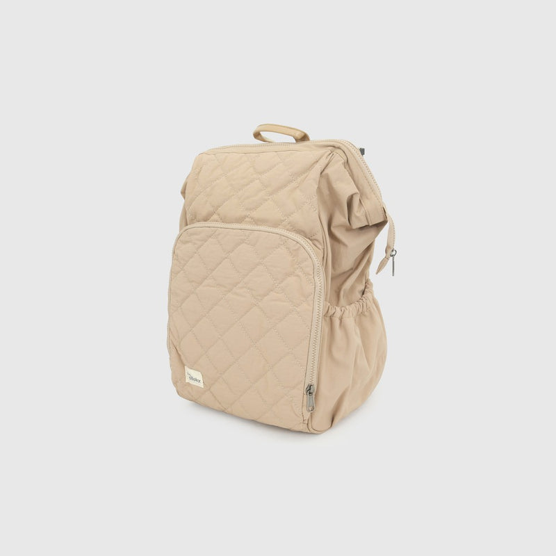 Mochila Maternal Mudador beige quilt unisex café