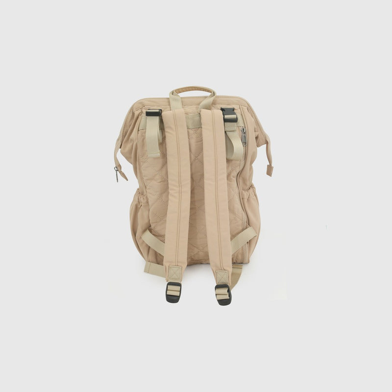 Mochila Maternal Mudador beige quilt unisex café