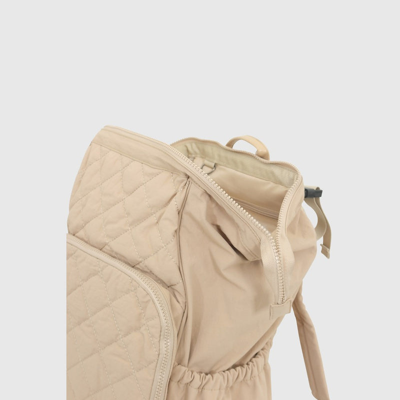 Mochila Maternal Mudador beige quilt unisex café