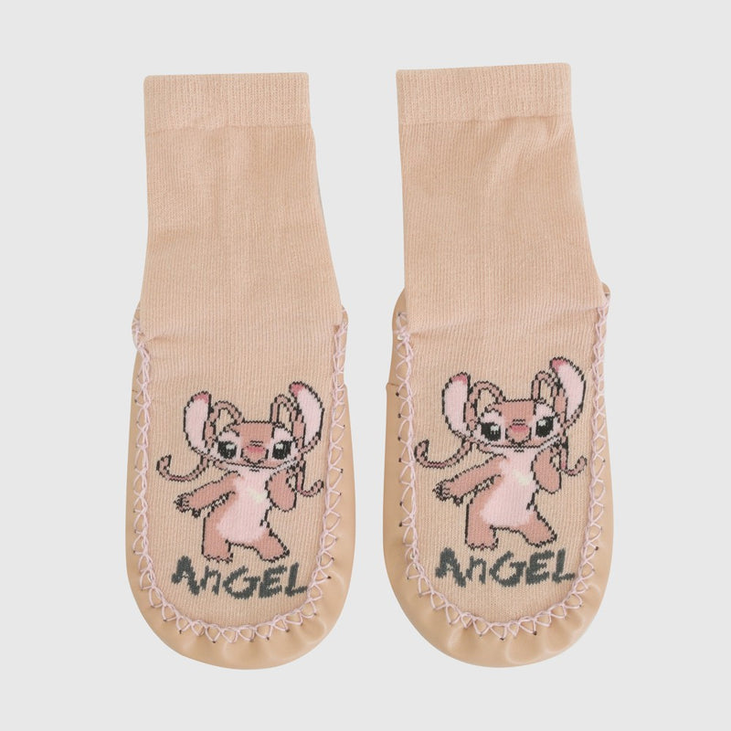 Calcetin antideslizante angel niña rosado 14-25