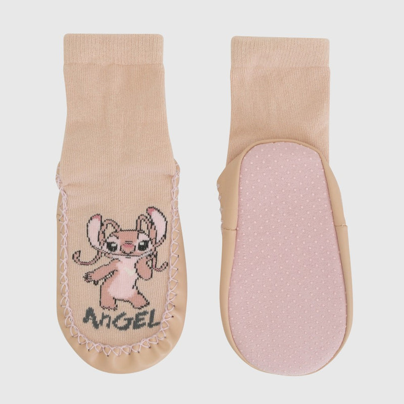 Calcetin antideslizante angel niña rosado 14-25