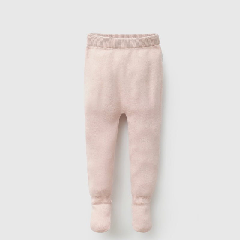 Conjunto tejido niña rosa viejo RN a 6-9M