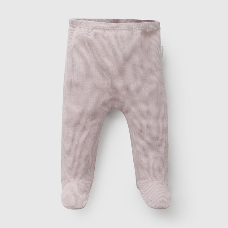 Conjunto flor bordada polycotton niña purpura RN a 6-9M