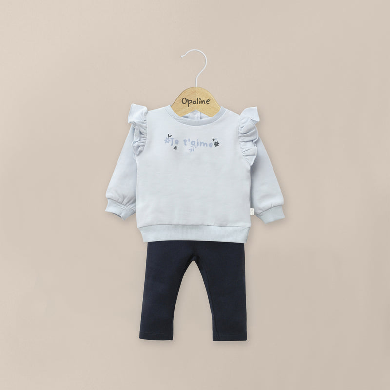 Conjunto Celeste Bebé Niña