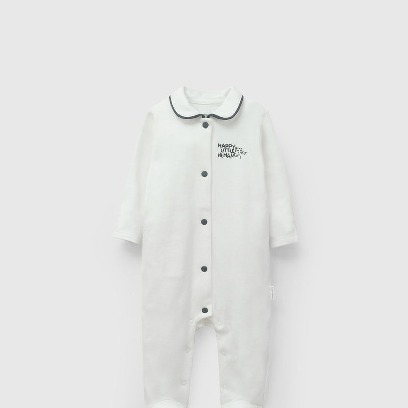 Oso caballo algodón niño blanco RN a 6-9M