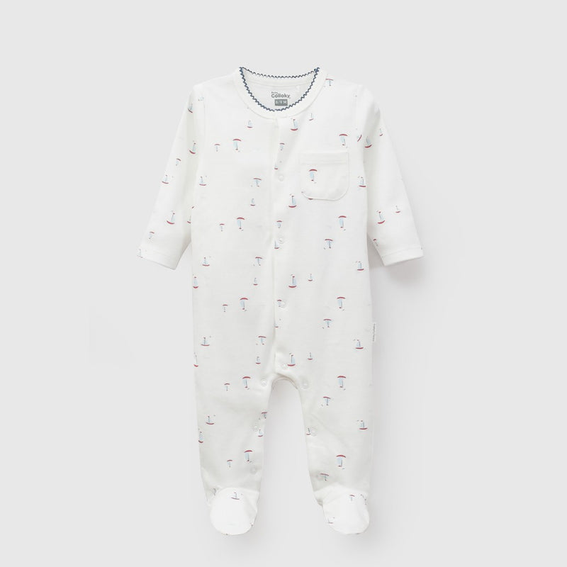 Oso velero algodón niño crema RN a 6-9M