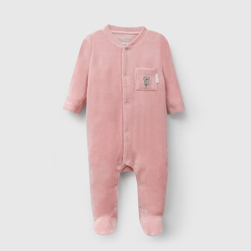 Oso plush niña rosa viejo RN a 6-9M