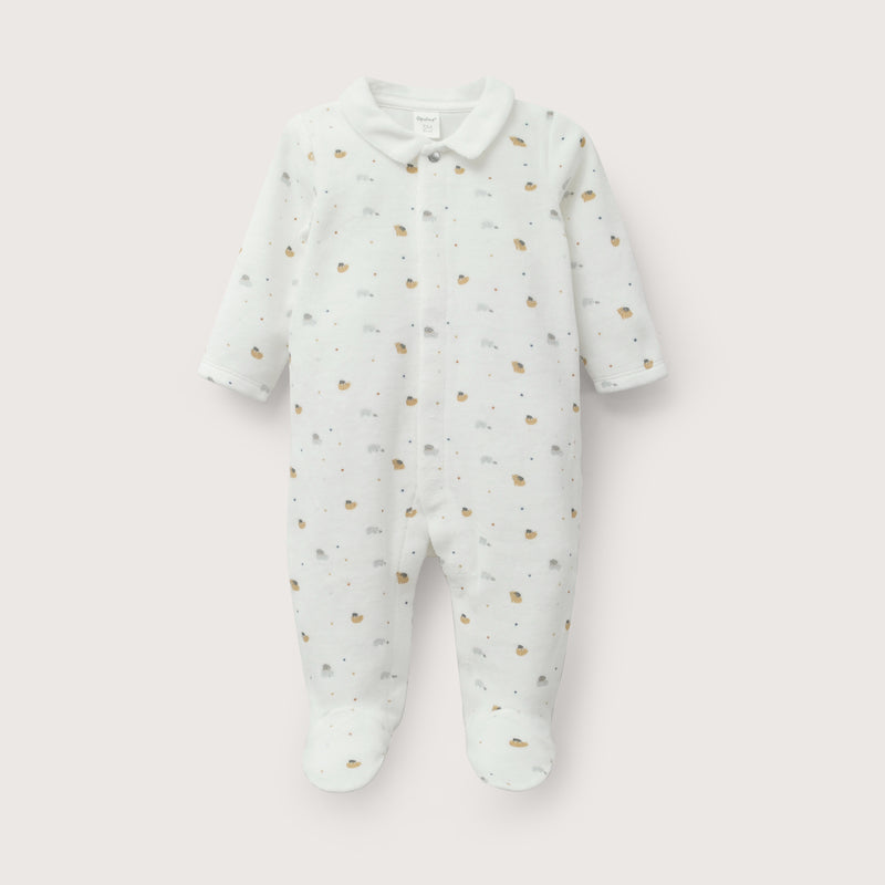Osito Estampado Blanco Bebé Niño