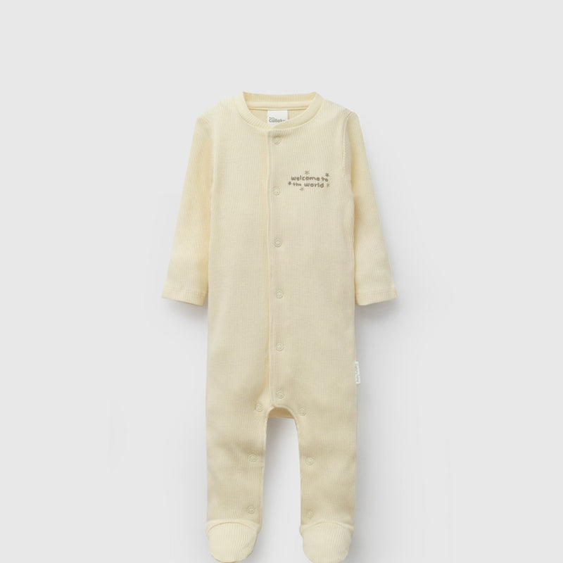 Oso rib unisex amarillo RN a 6-9M