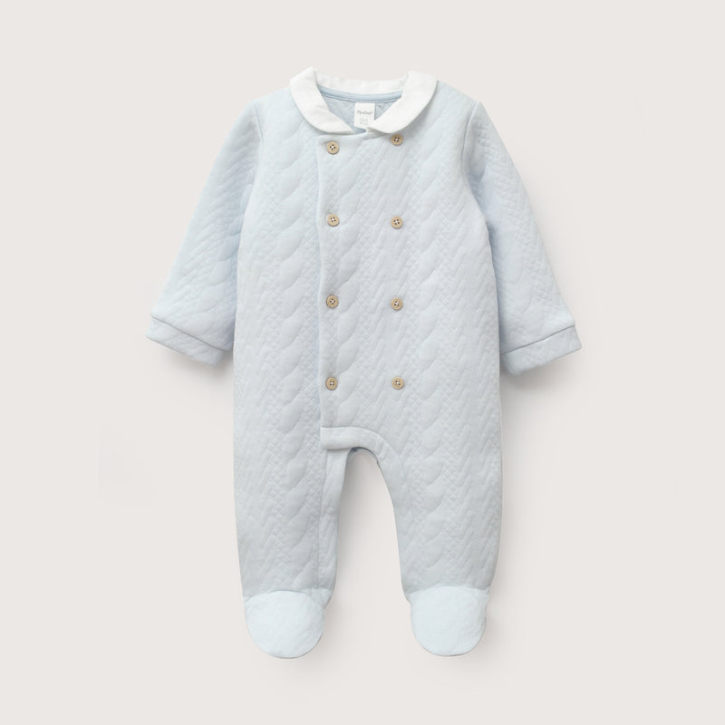 Osito Quilted Celeste Bebé Niño