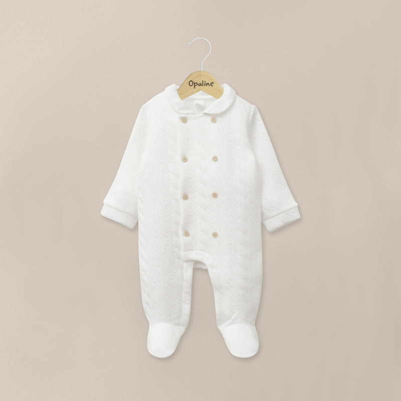 Osito Quilted Blanco Bebé Unisex