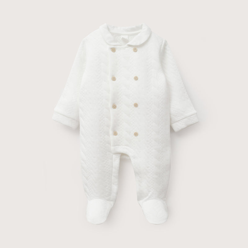 Osito Quilted Blanco Bebé Unisex