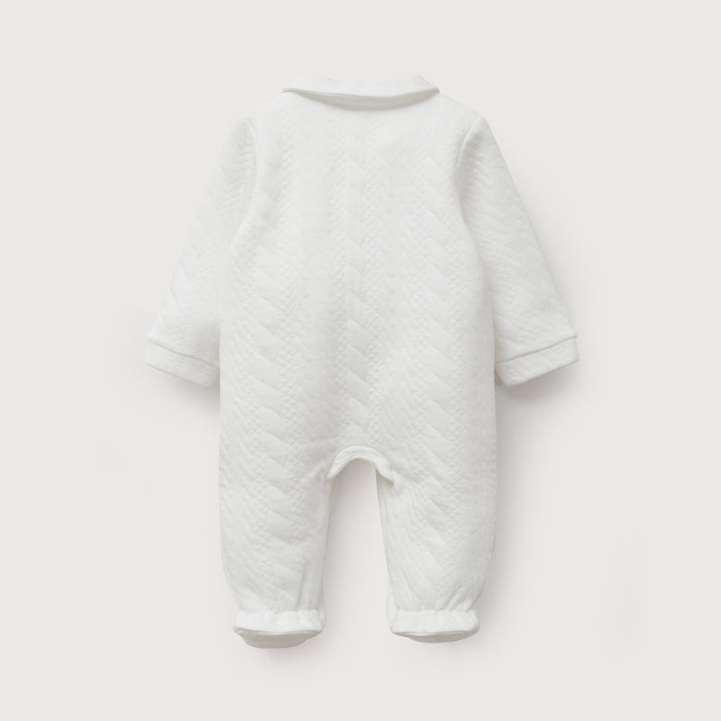 Osito Quilted Blanco Bebé Unisex