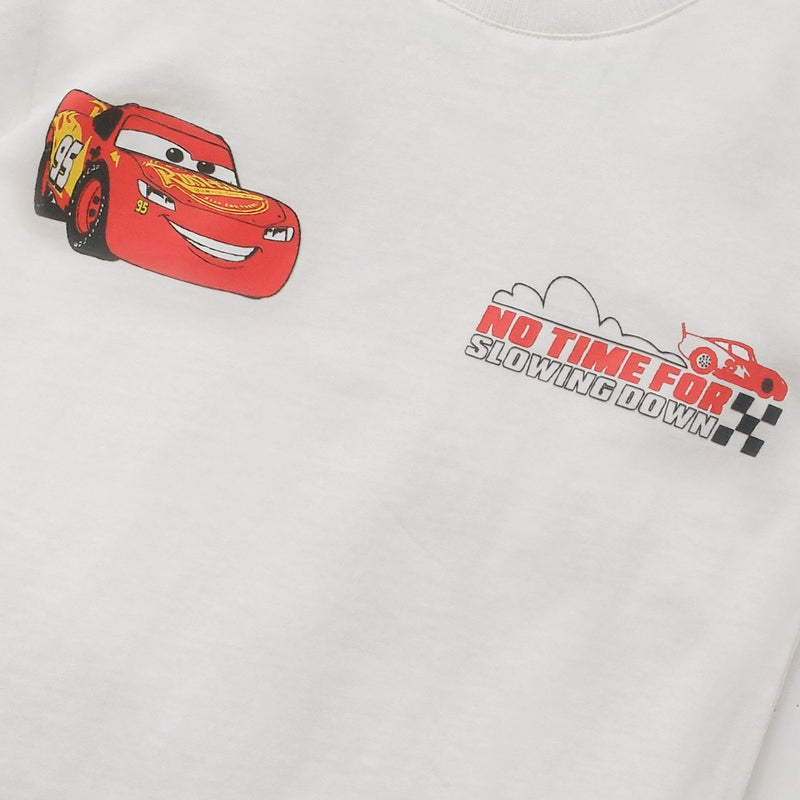 Polera Disney Cars niño blanco 6-9M a 4-5A