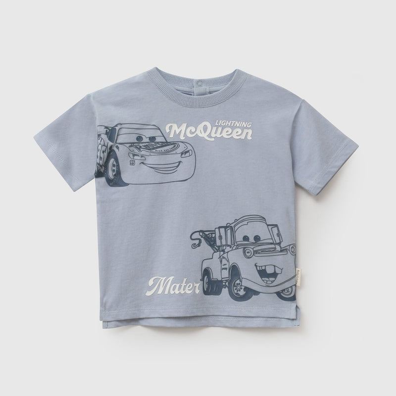 Polera Disney Cars niño celeste 6-9M a 4-5A
