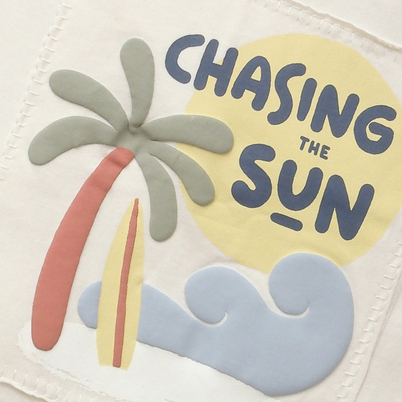 Polera chasing the sun niño crema 6-9M a 4-5A