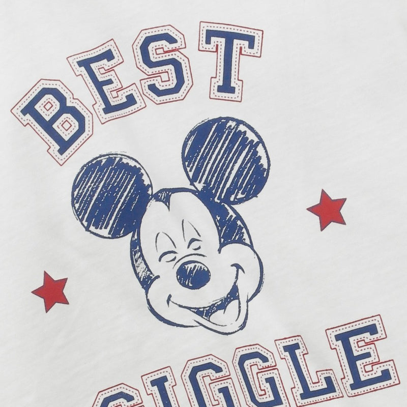 Polera Disney Mickey Mouse niño blanco 6-9M a 4-5A