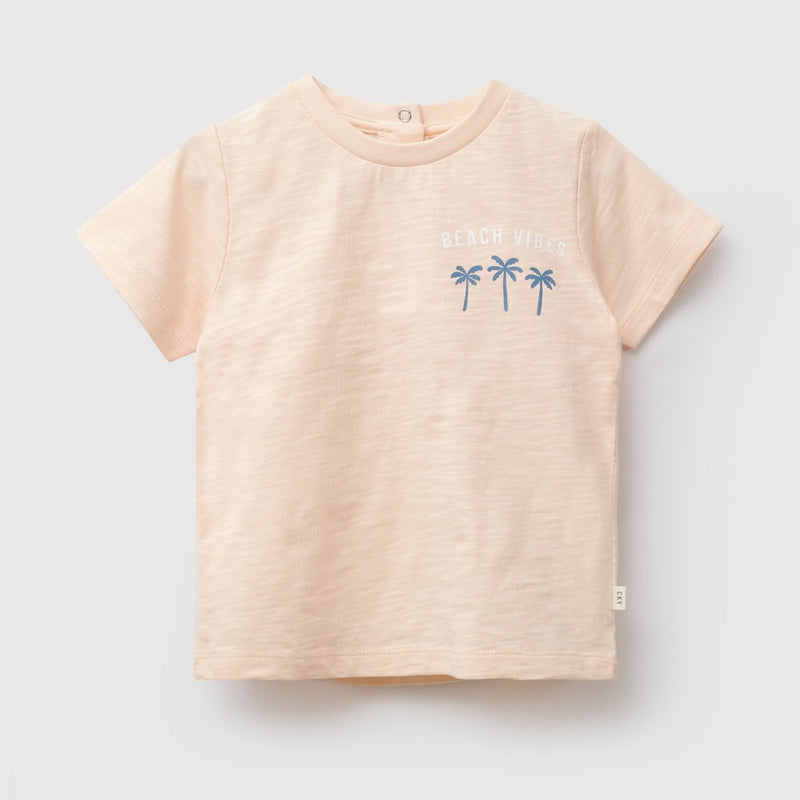 Polera beach vibes niño naranjo 6-9M a 4-5A