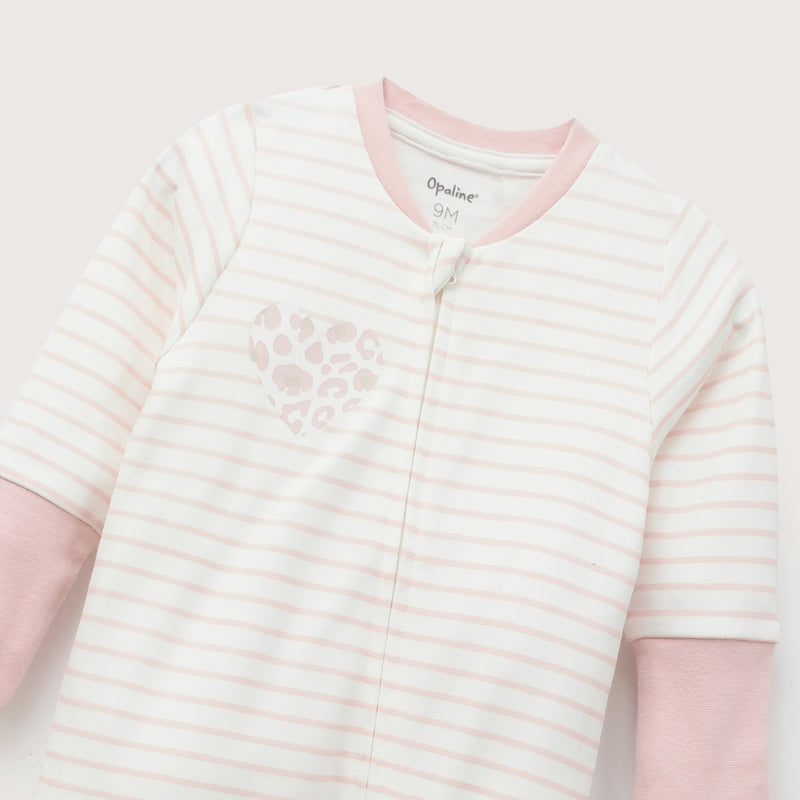 Pijama Rayado Blanco Infant Niña