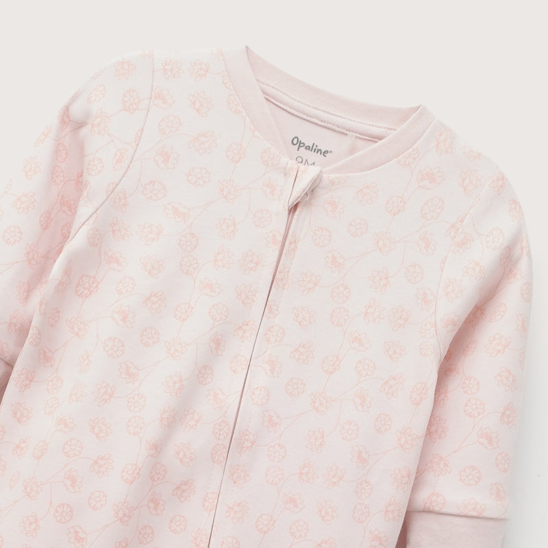 Pijama Rosado Diseño Flor Infant Niña
