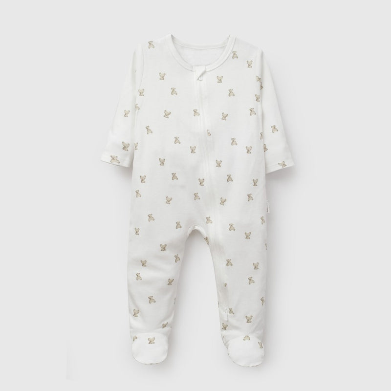 Pijama algodón unisex beige 0/3M a 18/24M