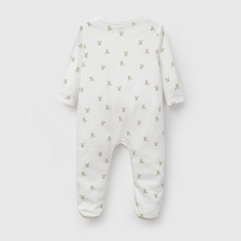 Pijama algodón unisex beige 0/3M a 18/24M