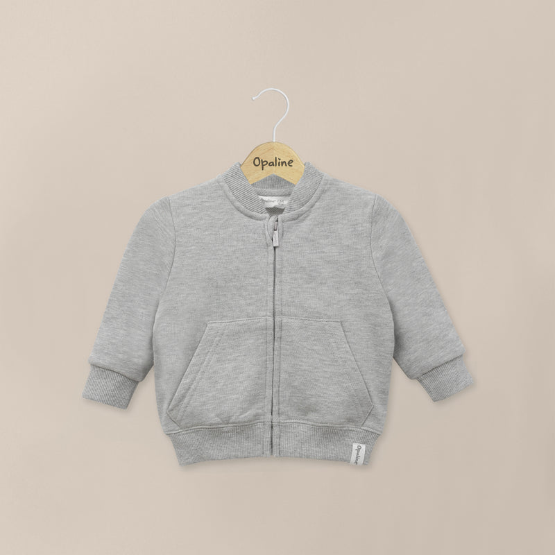 Poleron Gris Melange Infant Niño