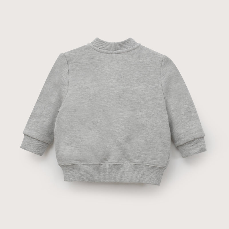 Poleron Gris Melange Infant Niño