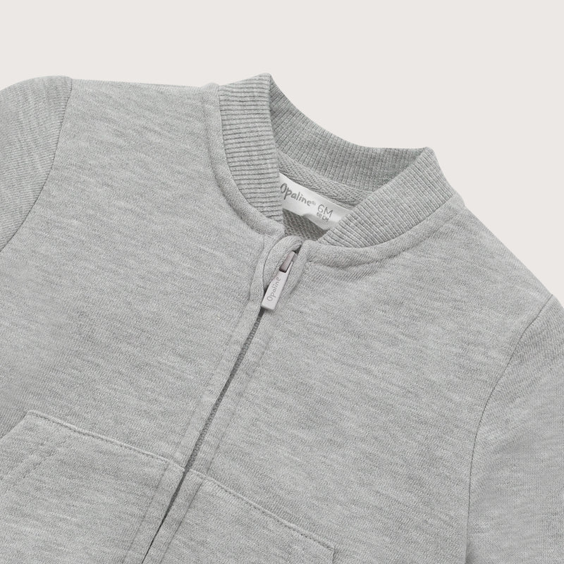 Poleron Gris Melange Infant Niño