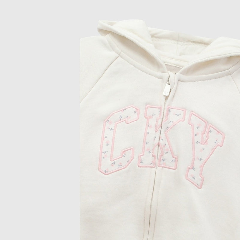 Poleron cky niña crema 6-9M a 4-5A