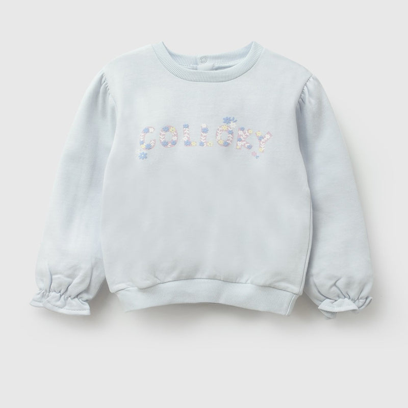 Poleron colloky niña celeste 6-9M a 4-5A