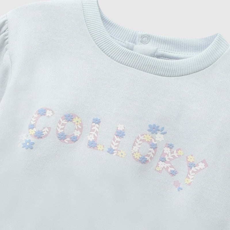 Poleron colloky niña celeste 6-9M a 4-5A