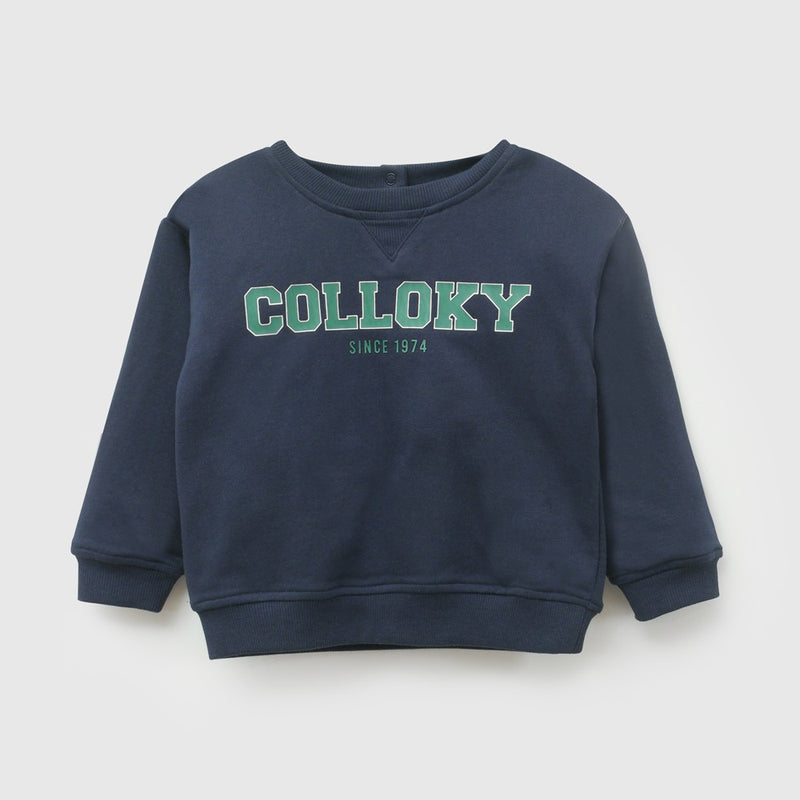 Poleron colloky niño azul marino 6-9M a 4-5A