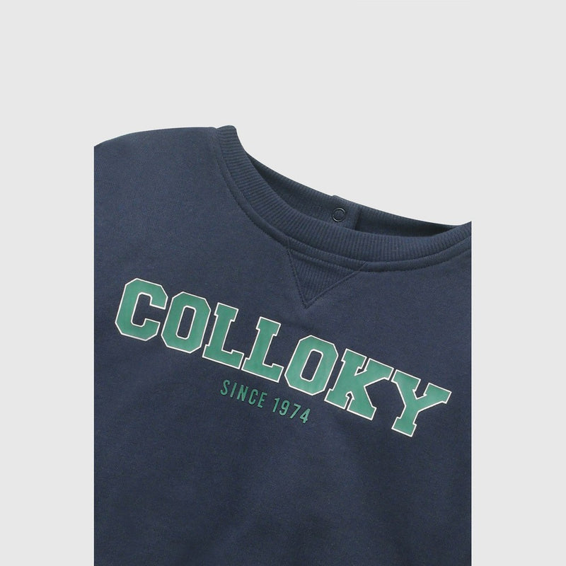 Poleron colloky niño azul marino 6-9M a 4-5A